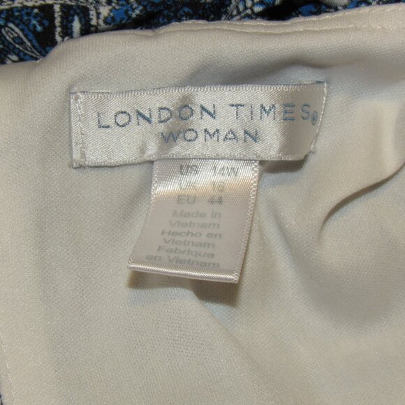 London Times Woman 14W Maxi Dress - Picture 2 of 5